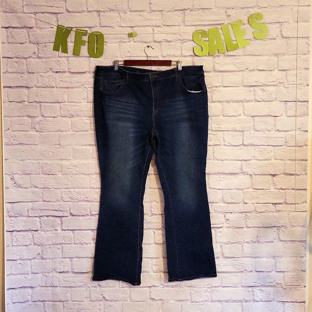 SO Women's Dark Blue Boot Cut Jeans